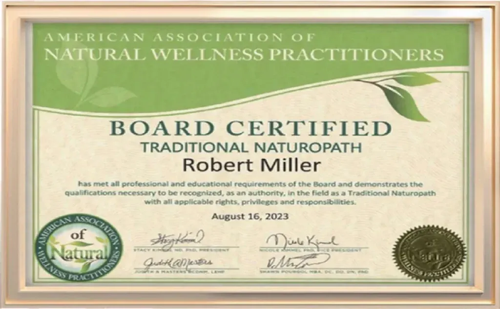 AANWP（美国自然健康从业者协会）Traditional Naturopath 认证证书